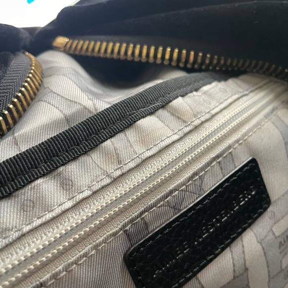 Aimee Kestenberg Tamitha Backpack Purse. Leather/velvet with gold accents. - Picture 13 of 13